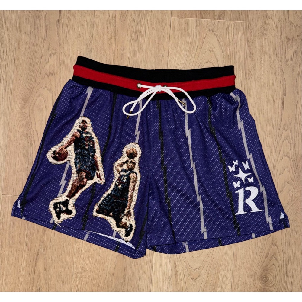 Ryoko Rain x In Way Over Your Head Toronto Raptors Tapestry Shorts Purple AXL